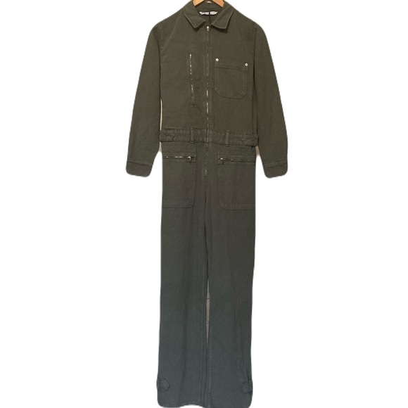 Zara Cotton Utility Jumpsuit NEW - Picture 7 of 14